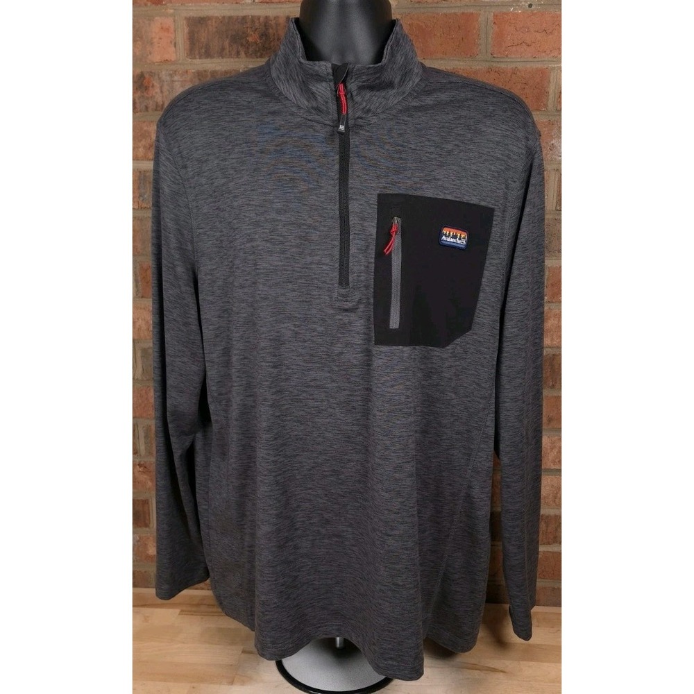 Avalanche Outdoor Supply Co Sweater Mens Size XL Gray 1/4 Zip Pullover